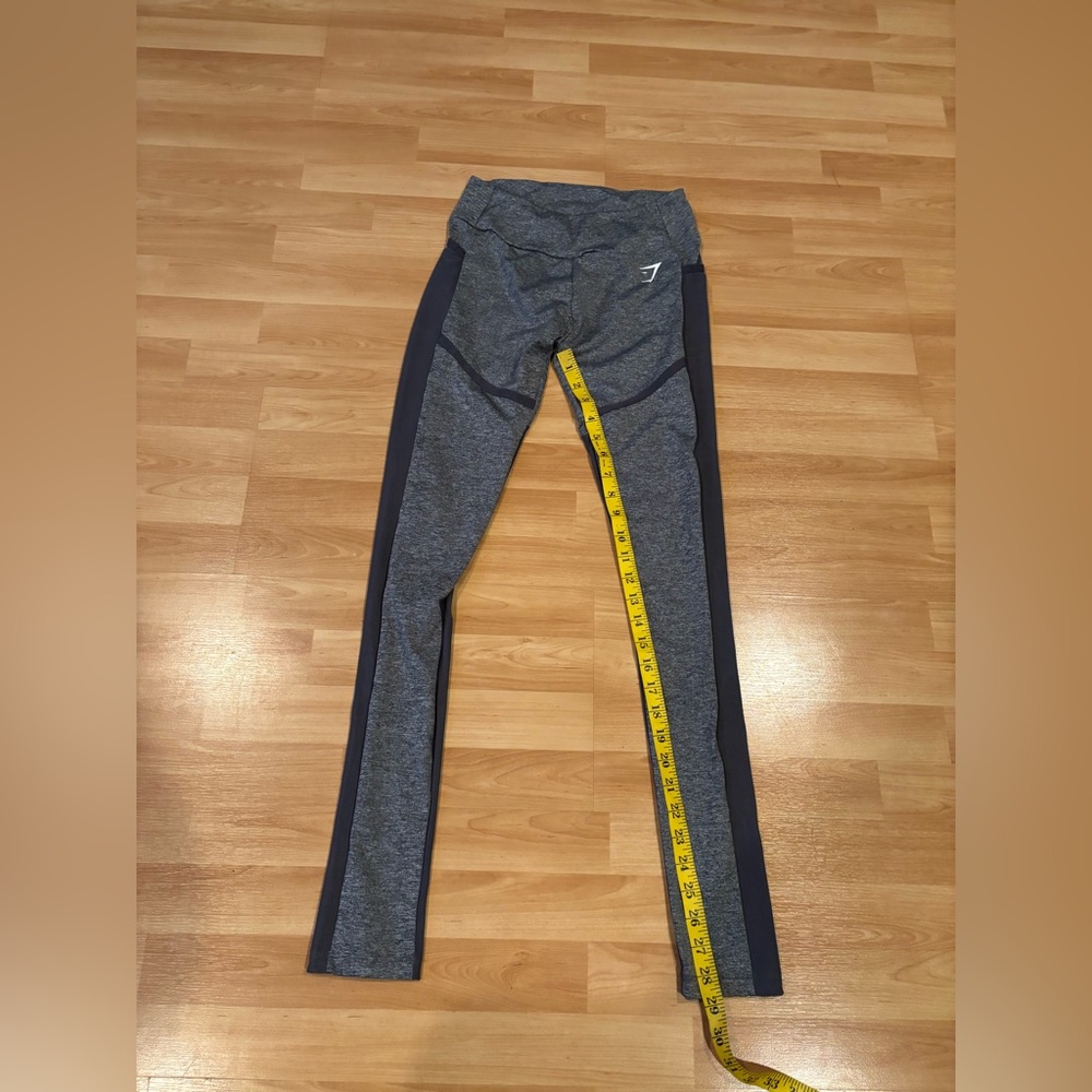 Gray and Black Gymshark Leggings‎